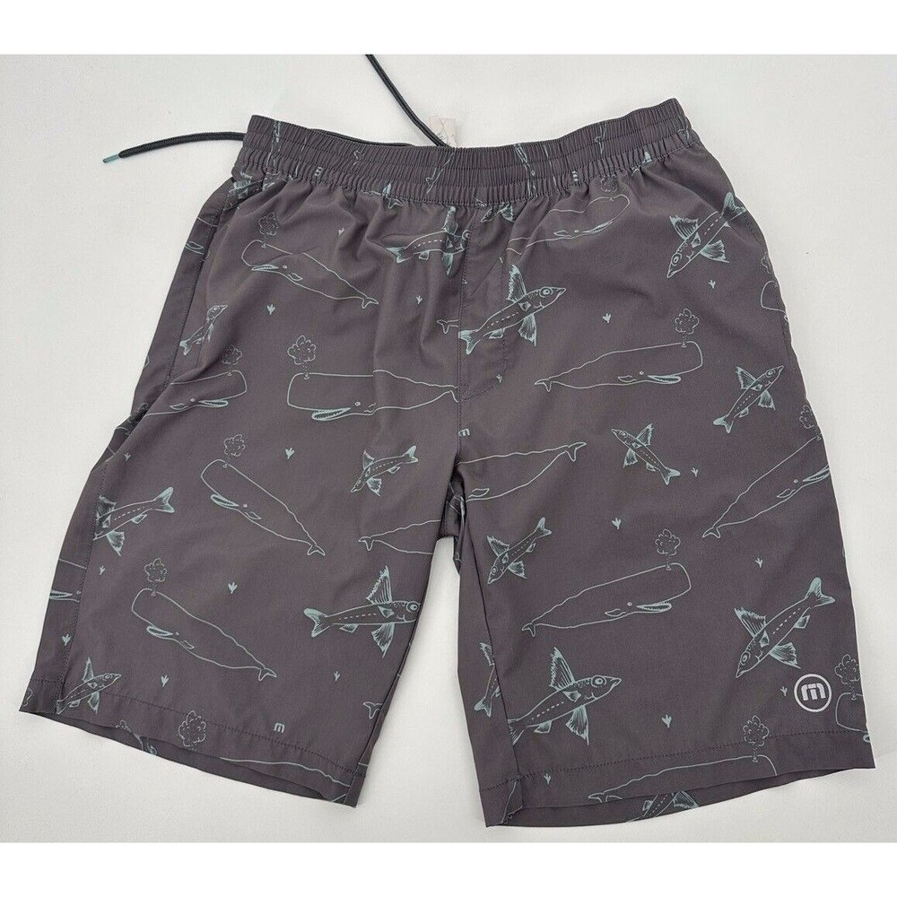 Travis Mathew Men Boardshorts M‎  Floral Print Beach Surf Swimming 10  Inseam.